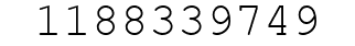 Number 1188339749.