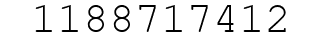Number 1188717412.