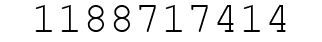 Number 1188717414.
