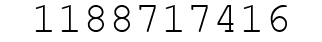 Number 1188717416.