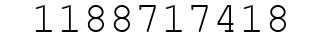 Number 1188717418.