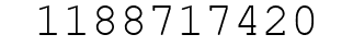 Number 1188717420.