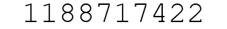 Number 1188717422.