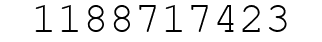 Number 1188717423.
