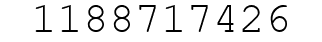 Number 1188717426.
