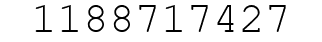 Number 1188717427.