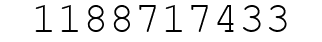 Number 1188717433.