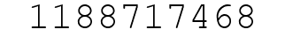 Number 1188717468.