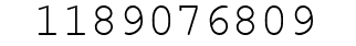 Number 1189076809.