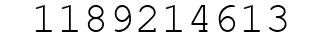 Number 1189214613.