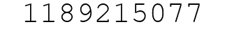 Number 1189215077.