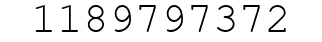 Number 1189797372.