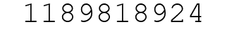 Number 1189818924.