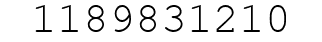 Number 1189831210.
