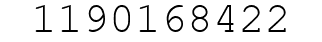 Number 1190168422.