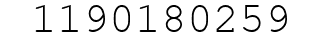 Number 1190180259.