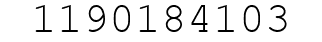 Number 1190184103.