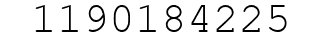 Number 1190184225.