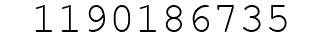 Number 1190186735.