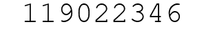 Number 119022346.