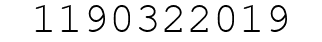 Number 1190322019.
