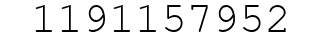 Number 1191157952.