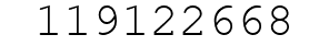 Number 119122668.