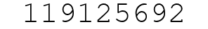 Number 119125692.