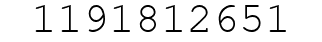 Number 1191812651.