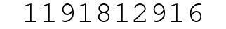 Number 1191812916.