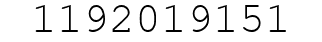 Number 1192019151.