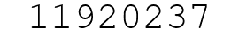 Number 11920237.