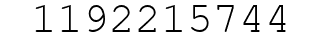 Number 1192215744.