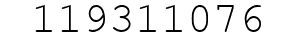 Number 119311076.