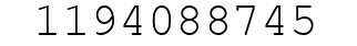 Number 1194088745.