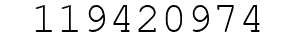 Number 119420974.