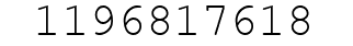 Number 1196817618.