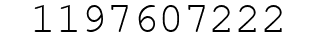 Number 1197607222.