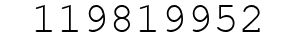 Number 119819952.