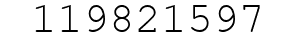 Number 119821597.