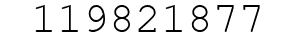 Number 119821877.