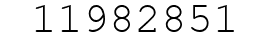 Number 11982851.