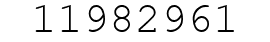 Number 11982961.