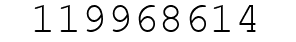 Number 119968614.