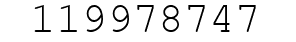 Number 119978747.