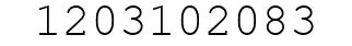 Number 1203102083.