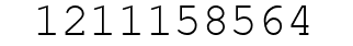 Number 1211158564.