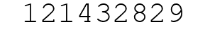 Number 121432829.