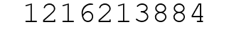 Number 1216213884.