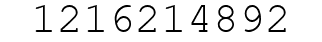 Number 1216214892.